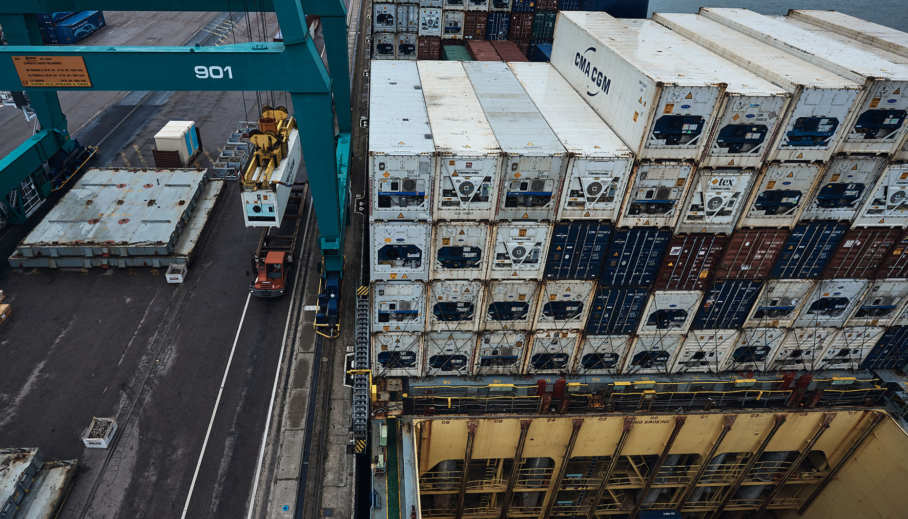 Rouen, France  Cargo ship unloading Cameron Davidson
