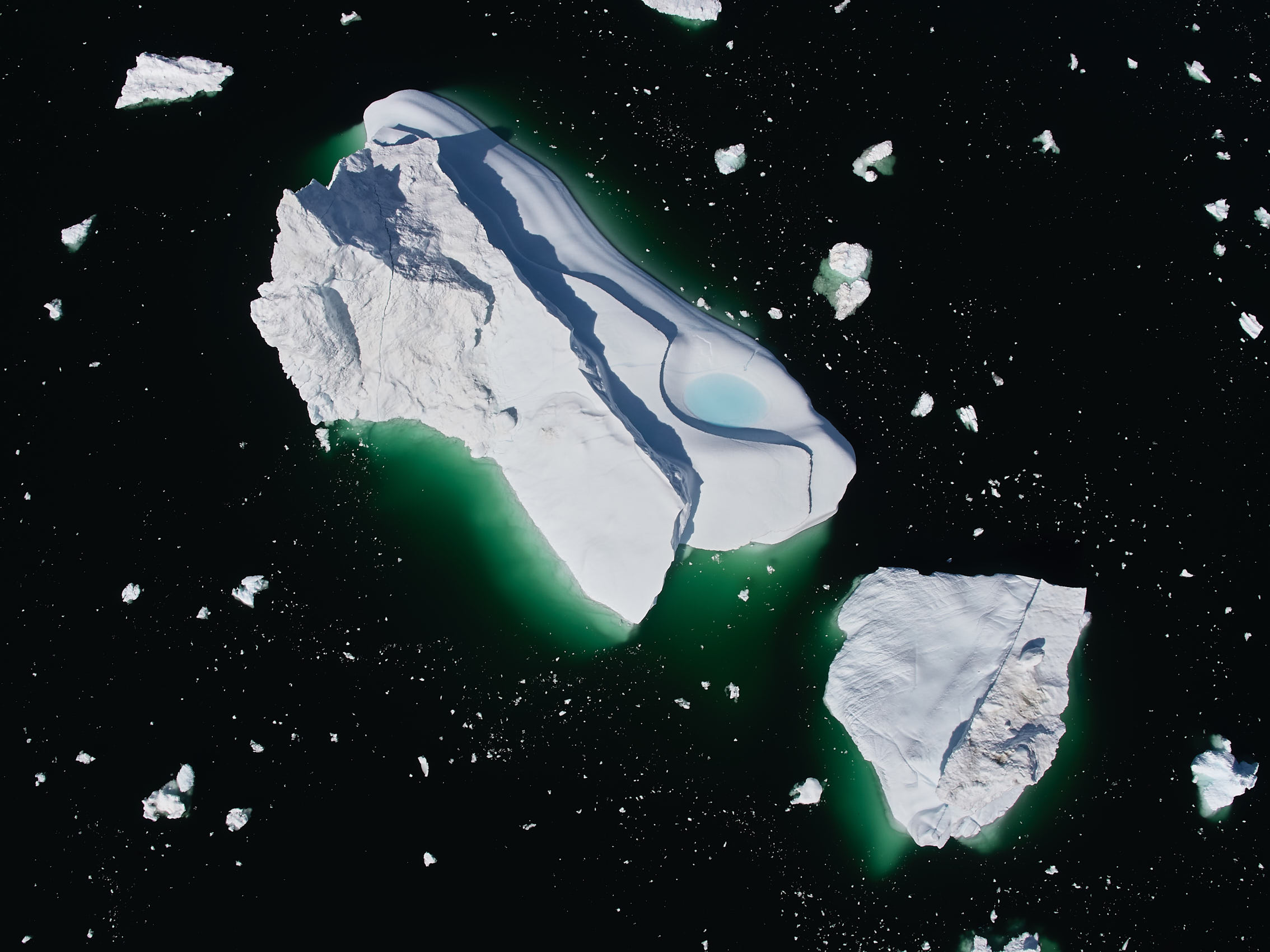 Aerial Iceberg Greenland by Cameron Davidson